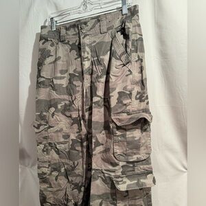 abercrombie & fitch curve love camo cargo pants